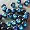 12 Packs: 2 ct. (24 total) Black Aurora Borealis Round Glass Beads, 10mm by Bead Landing™